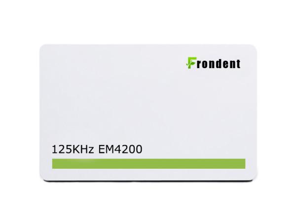 EM4200 125khz Rfid Card Plain White Color , Smart Loyalty Card For Access Control