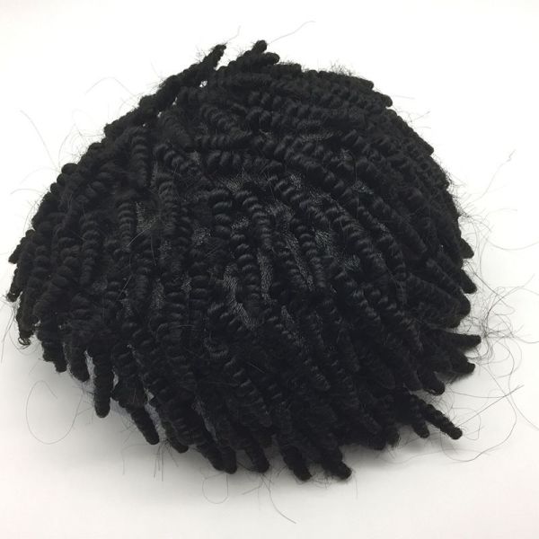 100% Human Hair Toupee for Men Full Hand Made Processing Technic Right Toupee Design
