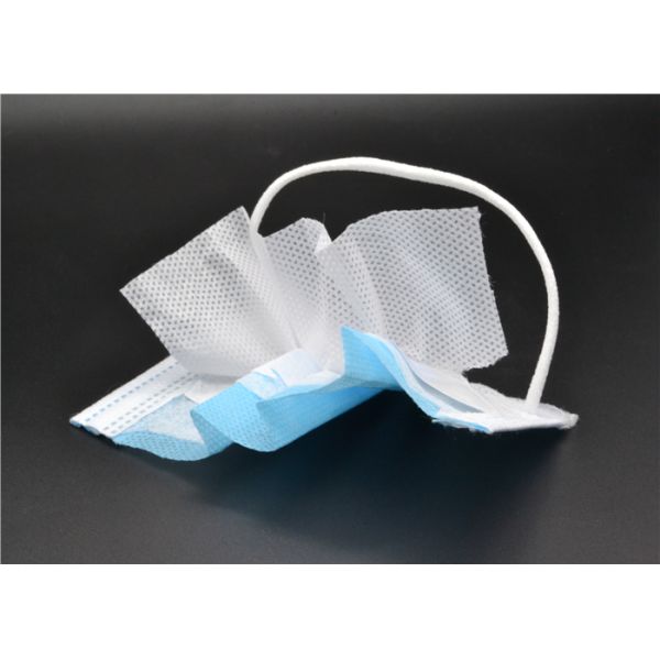 Nonwoven Lightweight Dust Proof Disposable Surgical Face Mask For Cough Germs Illness