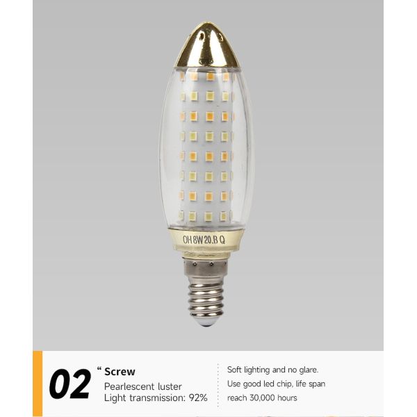 High Brightness E27 E14 COB Led Bulb Light With Three Years Warranty