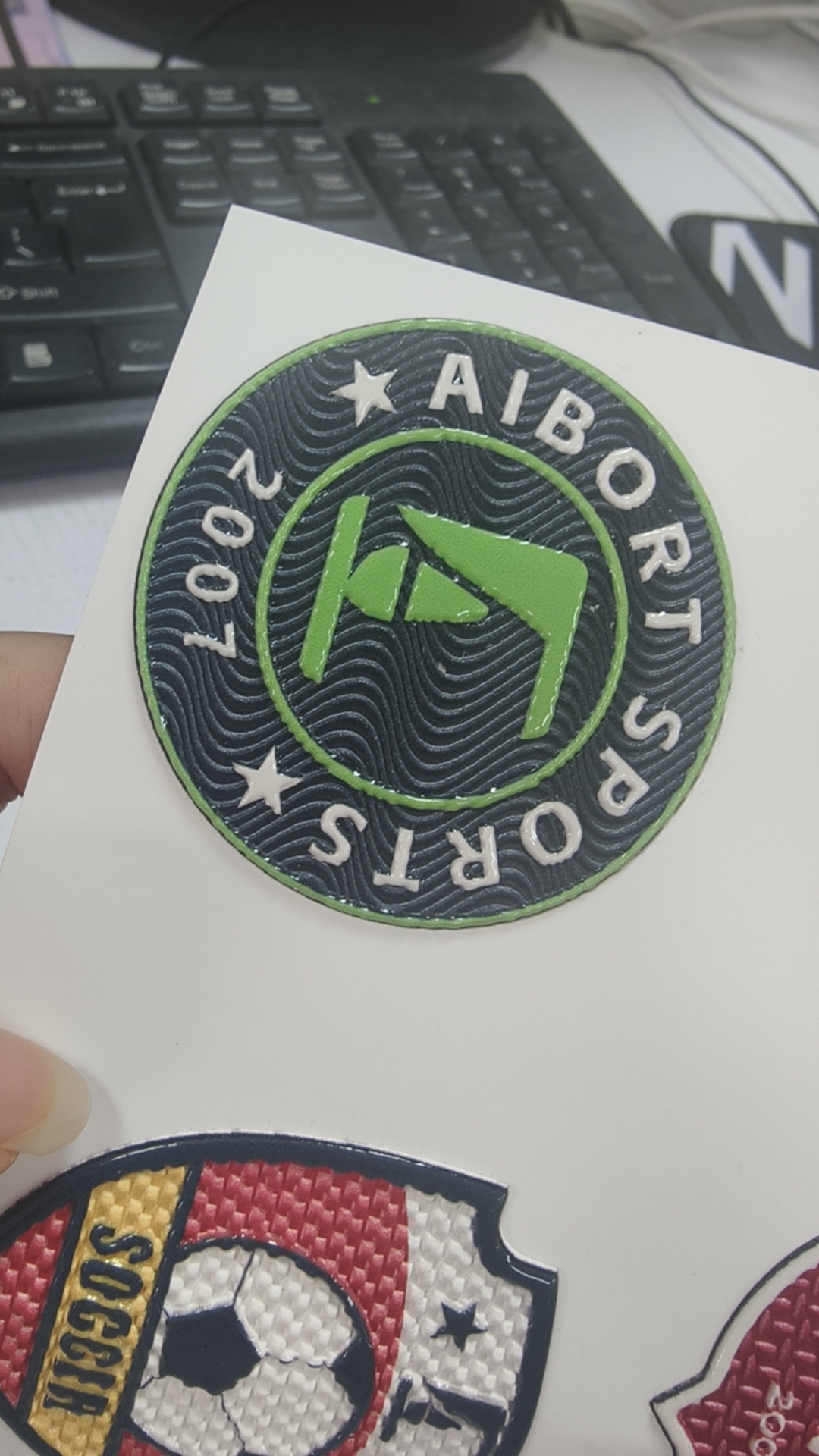Relief 3D Thick Label UV Ink for I3200/DX7/i1600 Printers Wash-Resistant Anti-Deformation for Sportswear Badges