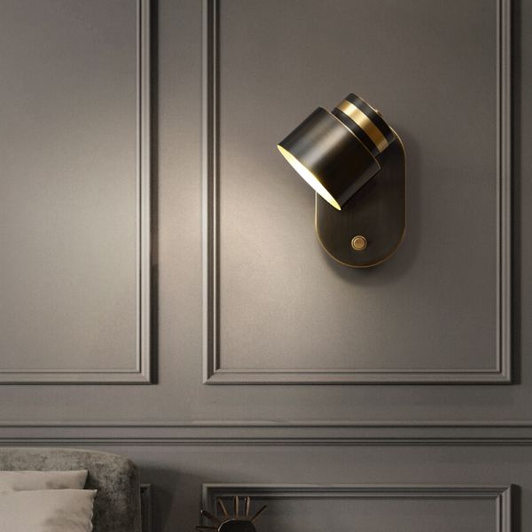 Bedroom bedside wall lamp single-head living room restaurant hotel foyer bedside light （WH-VR-85)
