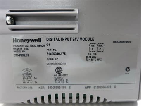 Honeywell CC-PDIL01 51405040-175 Módulo de entrada digital à venda