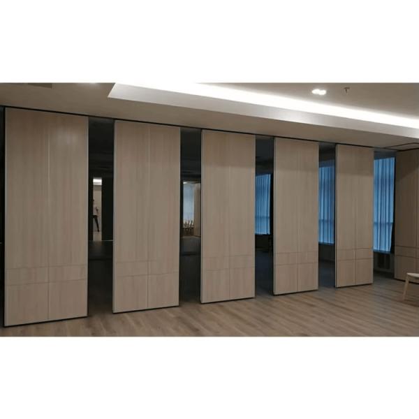 MDF Soundproof Wood Operable Partition Wall System For Conference Center