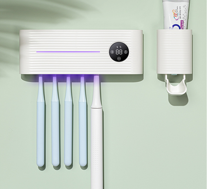 No Perforation DC5V 270nm UV Toothbrush Sterilizer Holder