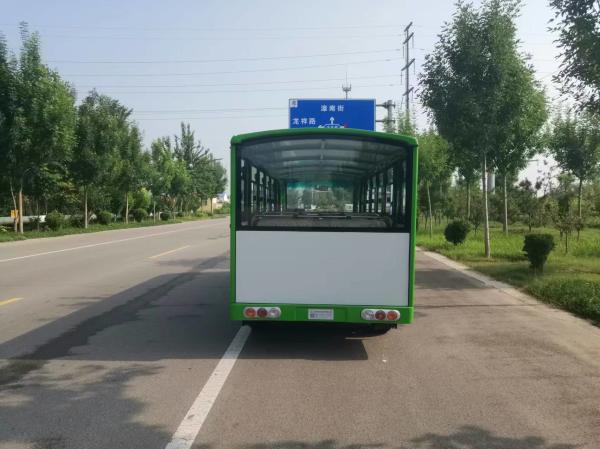 Le bus électrique touristique fermé de 23 places peut être personnalisé avec couleur et logo ODM OEM