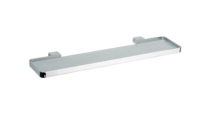 Glass shelf with railing87810-Square &Brass&chrome&matt black&toughened glass&Bathroom Accessory&Sanitary Hardware