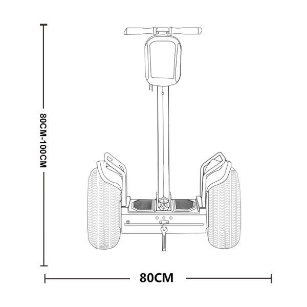 72V Two Wheel Segway Electric Scooter Self Balancing Chariot EcoRider ESOI-L2