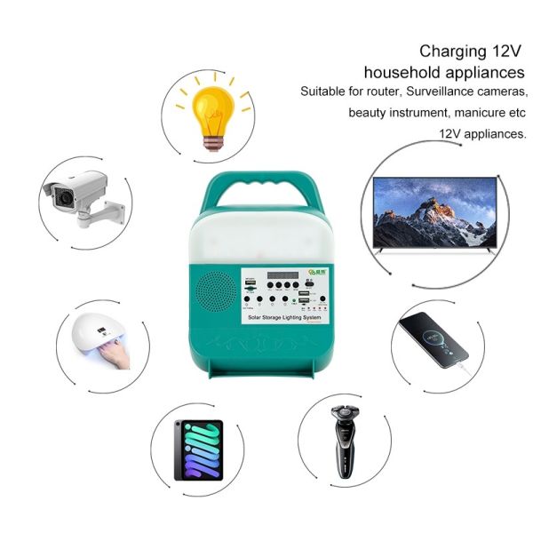 Waterproof Solar Ceiling Light SRE-816A LED Energy Indoor Balcony Courtyard Lamp