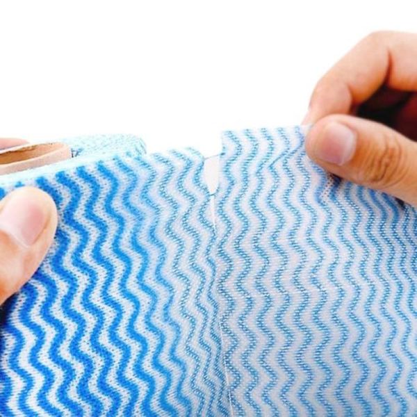 Спунлас 50GSM одноразовые посудомоечные полотенца, суперпоглощающие синие одноразовые полотенца