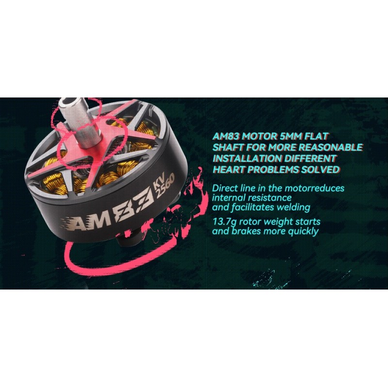 T-HOBBY AM83 P5B 2S RC Glider Flight Plane Motor