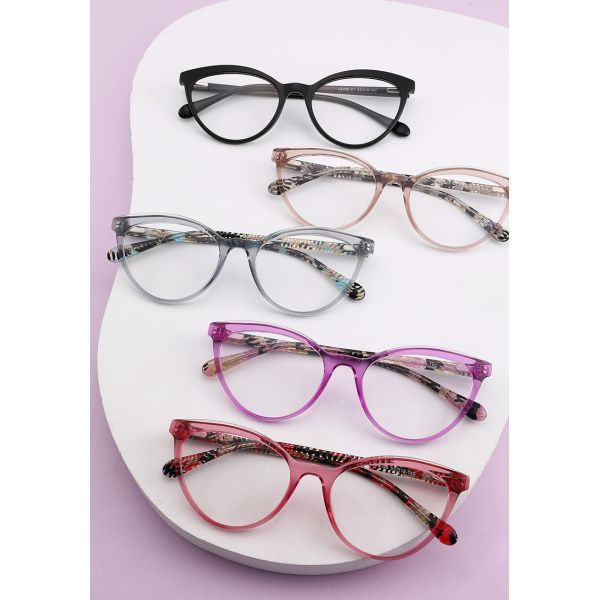 Шикарные стекла глаза кота ацетата круглые приглаживают поверхность не поляризовыванную для женщин