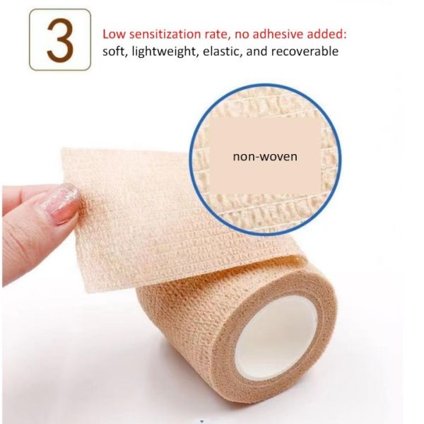 Self Adhesive Tape Protective Bandage ISO 9001 for Safety Standard Sale