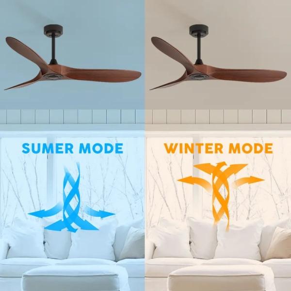 HFBH modèle 666 42/52/60/72 pouces ABS lame AC/DC personnaliser Tuya Wifi moteur intelligent télécommande moderne 3 lames ventilateur de plafond
