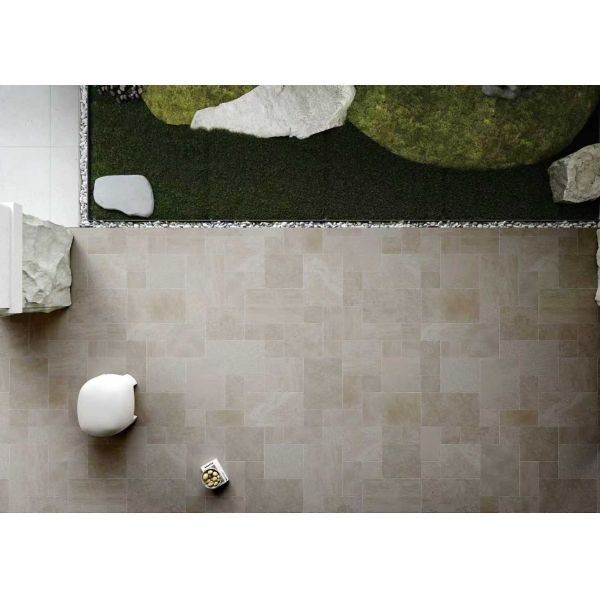 Slip Resistance Outdoor Sandstone Tiles Weather Proof Recyclable And Sustainable
