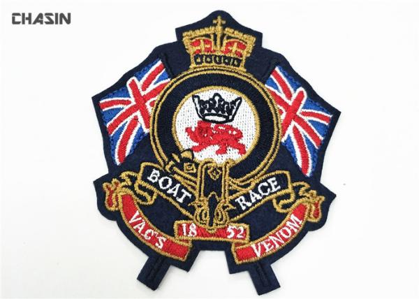 Polo T - Shirt Iron On Embroidered Patches British Style Decorative Fabric Patches