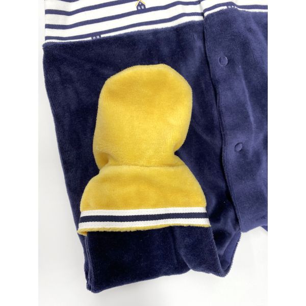 Long Sleeve Cute Baby Rompers Romper Yarn Dyed Ring Snaps