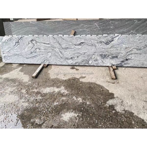 Low Per Square Foot Viscon White Granite Slabs for Modern Villa Exterior Wall Cladding
