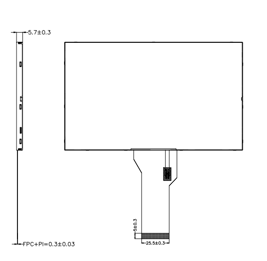 7-дюймовый IPS TFT LCD 800*480 пикселей 262K полноцветный дисплей RGB 24-битный интерфейс