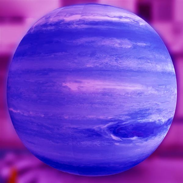 настроить размер логотипа светодиодный свет декорации гигантской рекламы надувные планеты