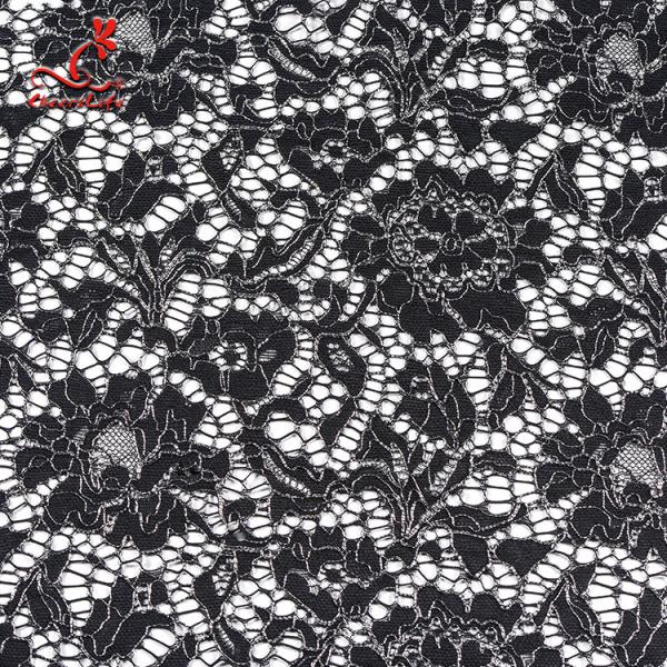 Tela de nylon francesa africana do laço para a rapidez de cor clara do vestuário