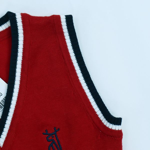 Stock Kids Clothes School Uniform Sweater Primary School Kids Uniforms Waistcoat Baby Vests