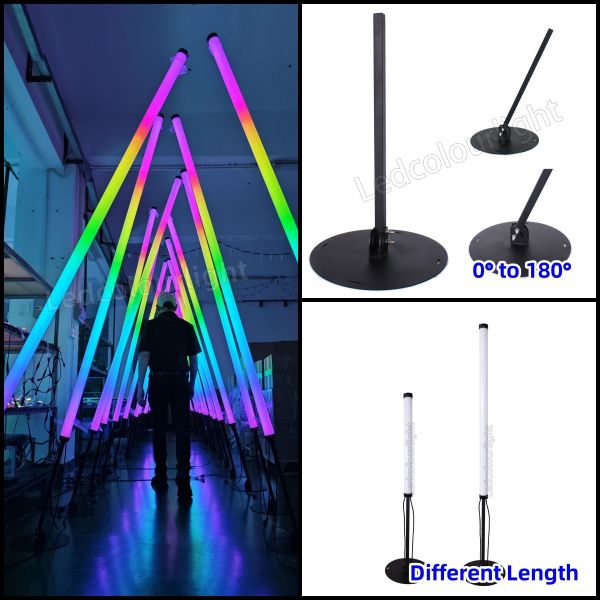 DMX Stage Lighting LED 3D Tube Lights RGB Pixel Floor Standing LED Tube Light