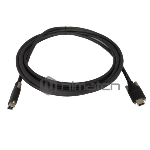High Speed Flexible IEEE 1394 Cable Black Color For Sliding In Towing Chain