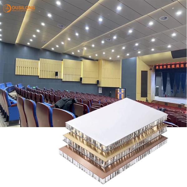 Architectural Aluminum Honeycomb Panel , Building Exterior Wall Cladding Panels