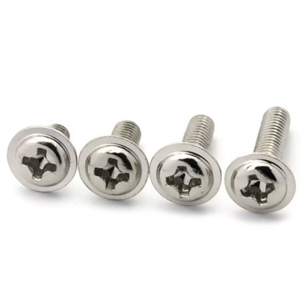 M6*12mm Stainless Steel Phillips Pan Head Washer Face Machine Screw
