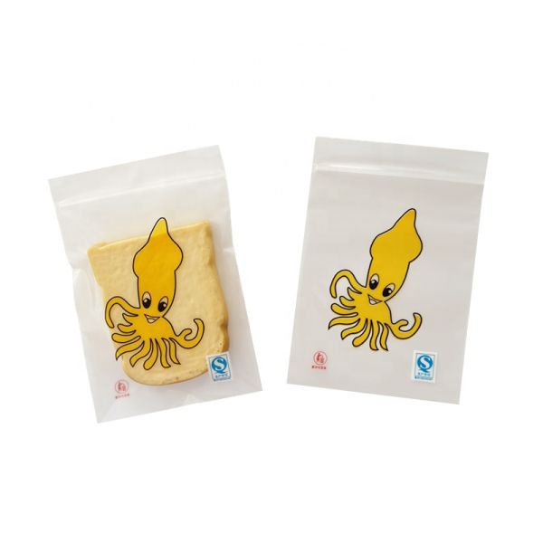 Personalized LDPE Frozen Food Packaging Bag Flat Zipper Freezer Bag Gravure Printing