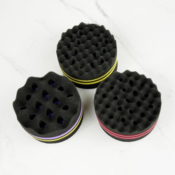 Eco Friendly Round Men Hair Sponge OEM Curling Sponge For Short Hair