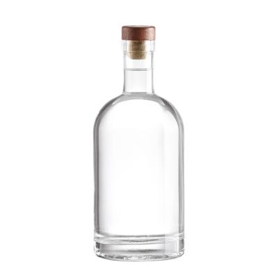 Customizable Sealing Type 500ml Round Glass Wine Bottle for Liquor Packaging