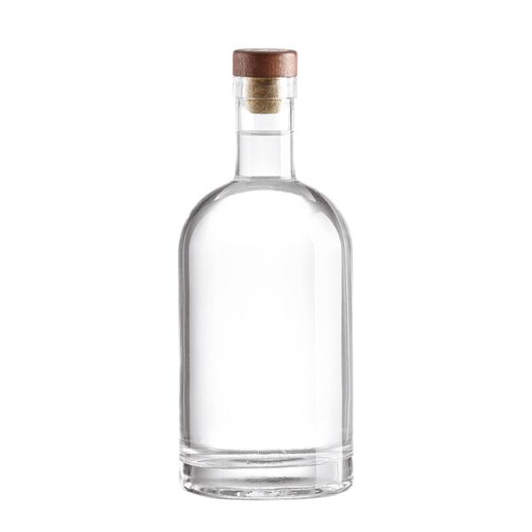 Customizable Sealing Type 500ml Round Glass Wine Bottle for Liquor Packaging
