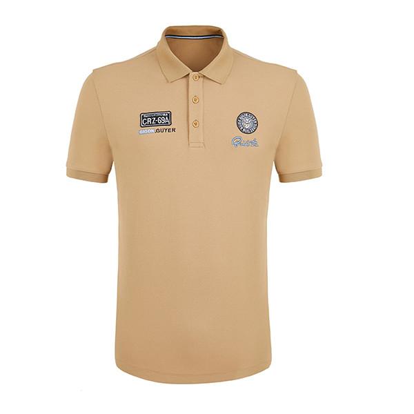 Tendance de la mode T-shirt de polo pour hommes avec détection d'aiguille 95% polyester 5% spandex