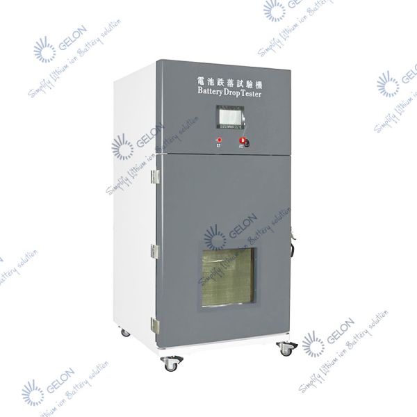 PLC Touch Screen Display Battery Drop Tester with Free Fall Drop Method and Pneumatic Dropping for Battery Testing Lab