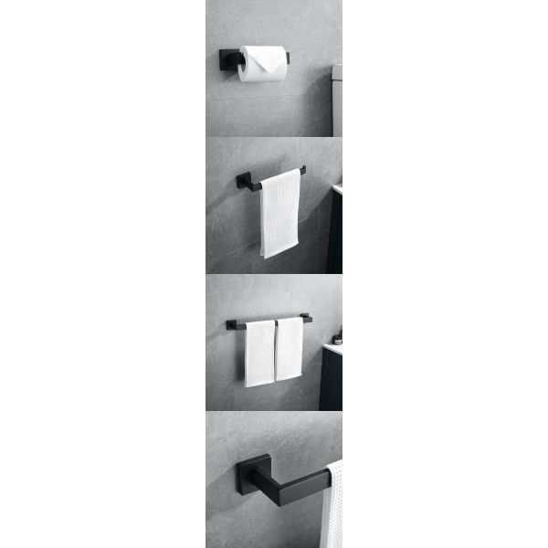 Customized Bathroom Towel Holder Rack With Hooks No Drill Nail Wall Mounted