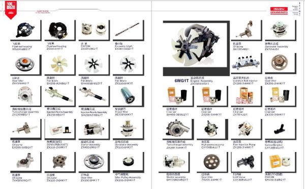 Diesel Excavator Engine Parts , 1811003380 Excavator Starter Motor For 6bg1