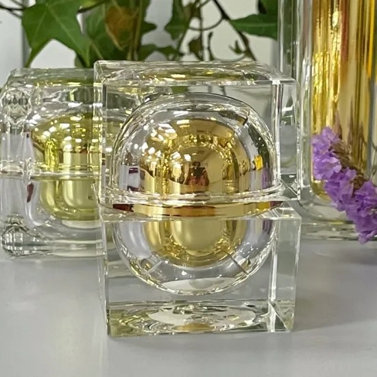 JL-LB312 Golden Luxury Cosmetic Plastic Lotion Pump Bottles Bulk 30ml 40ml 100ml 120ml