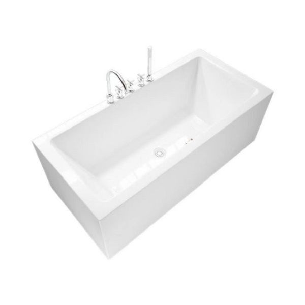 ванна белого лоска 1.7m акриловая Freestanding покрыла хромом современный выдерживая ушат