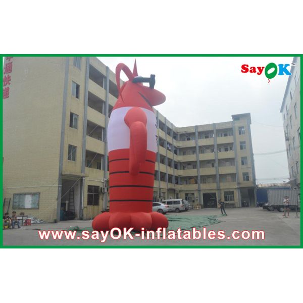 Inflated Cartoon Characters Festival Red Inflatable Cartoon Characters 420D Oxford Cloth