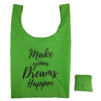 Réutilisez le sac d'épicerie pliable de sac à provisions de polyester avec le logo fait sur commande