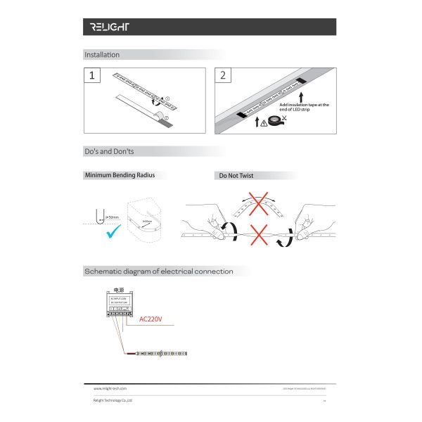 Upgraded Cuttable Single-color IP20 LED Strip