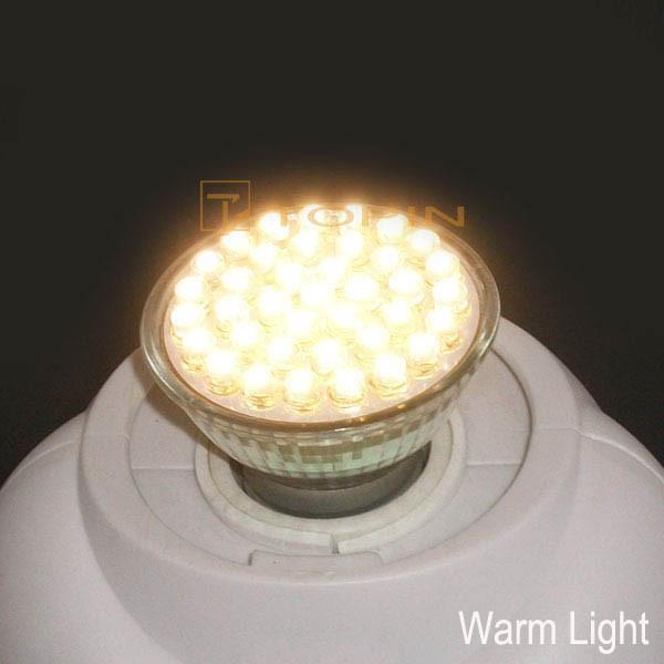 TOPIN 38 Warm Light Bulb GU10 LED Spotlights 3W MR16/12V E27/ AC110V