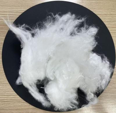 White Cooling Fiber Polyester Staple Fiber 1.5D 38mm High Durability