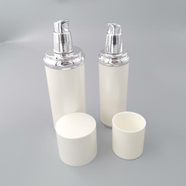 Silk Screen Printing Pmma Cosmetic Packaging Set With Pp Pump