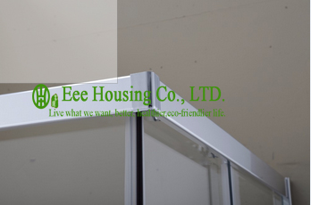 Shower room Aluminum Frame Square Sliding Shower Cabin Interior Glass Doors,Premium Instrument Shower Leak Free Sliding