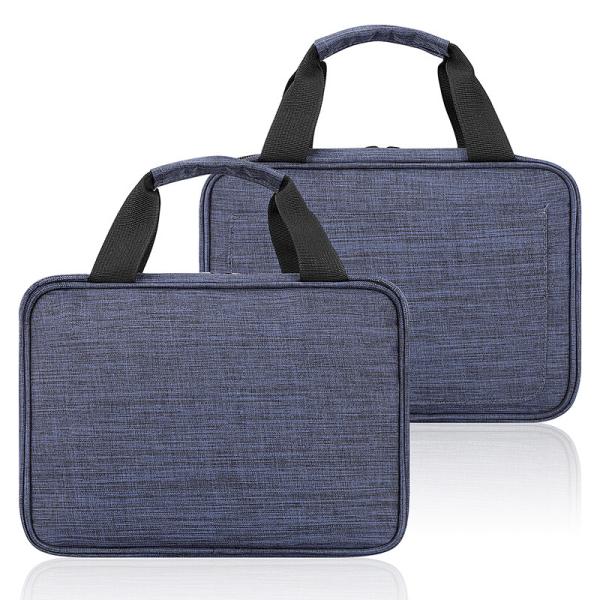 Large Hanging Toiletry Bag With Compartments 300D PVC Snowflake Travel Women'S