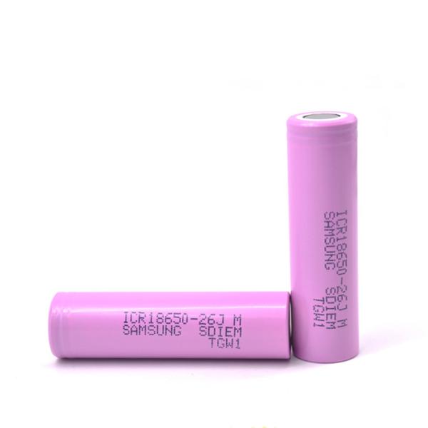 Original Samsung sdi 18650 Samsung 26JM Samsung ICR18650-26JM 3.7V 18650 2600mAh rechargeable cells for battery packs