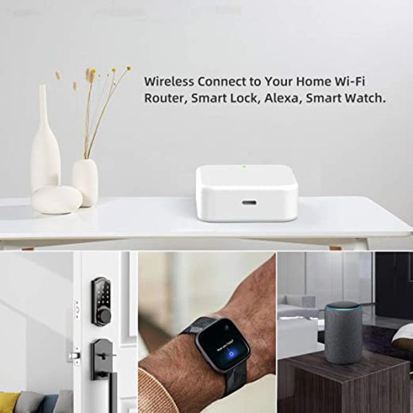 Wireless Smart Fingerprint Door Lock Surface Mounted Rim Door Lock